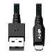 HVY-DUTY USB SYNC CHARGE CABLE LIGHT USB2.0 ARAMID GREY 0.3M